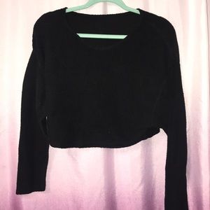 AMERICAN APPAREL CROP THERMAL TOP